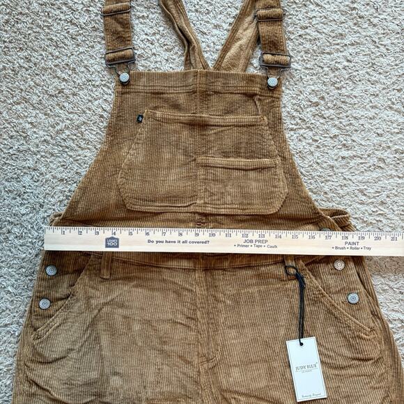 Judy Blue Corduroy Overalls Bib Camel Brown Womens 2XL Straight Leg Jumpsuit NWT - Picture 8 of 10